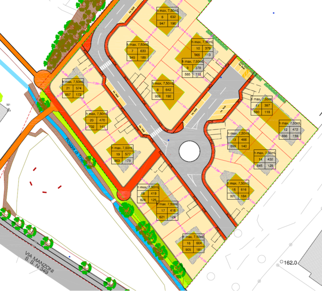 planimetria lotti santa rosa 2